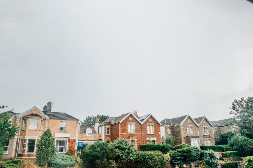 Row of houses in Bristol, England